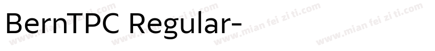 BernTPC Regular字体转换